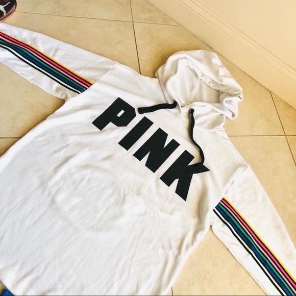 *RARE* VS PINK Rainbow Hoodie & Legging SET S/M - Picture 5 of 16